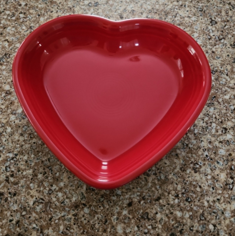 Red Heart-Shaped Serving Bowl - Home Dining